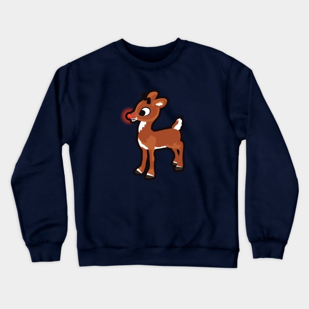 Rudolph the red nosed reindeer Crewneck Sweatshirt by LaughingDevil